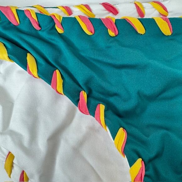 Becca Reversible Small Camille Low Rise Bikini Bottom Whipstitch - Picture 4 of 13